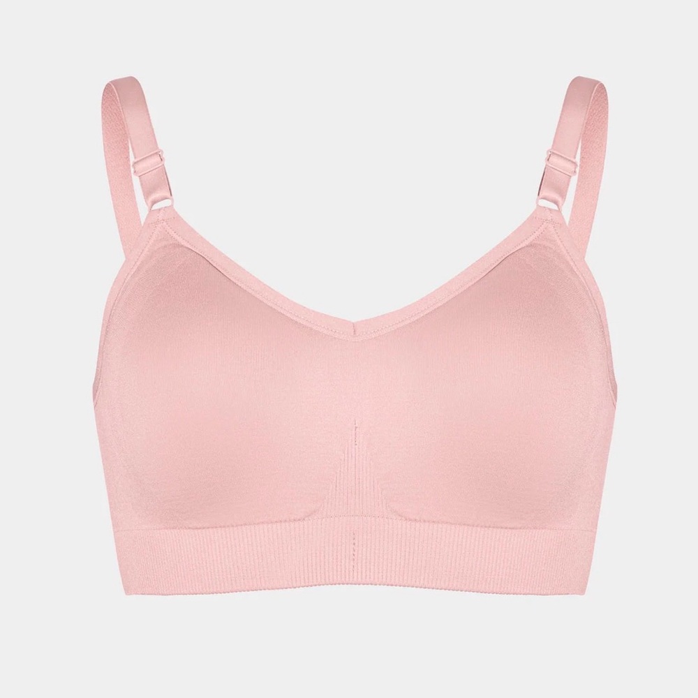 knix Good to Go Seamless Bra in Rose Water Light Pink, Size XXL NWT